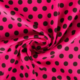 Crepe Gruesa Lunares Fuscia - Ribes y Casals
