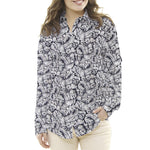 Crepe Hojas Blanca Negra - Ribes y Casals