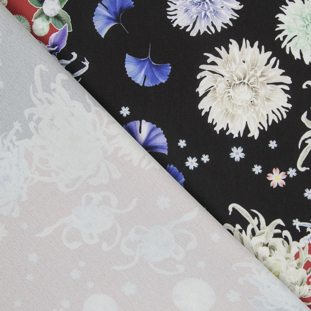 Crepe Kimono Negra - Ribes y Casals