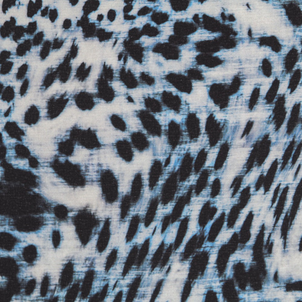 Crepe Leopardo Azul Tie-Dye - Ribes y Casals