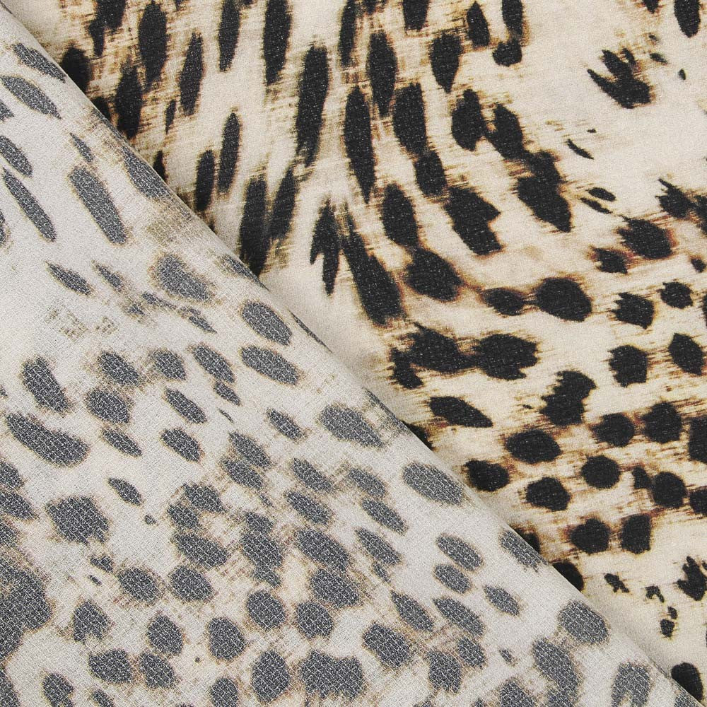 Crepe Leopardo Beige - Ribes y Casals