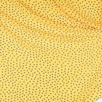Crepe Lunares Azul 7mm Amarillo - Ribes y Casals