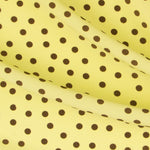 Crepe Lunares Marrón 7mm Verde - Ribes y Casals