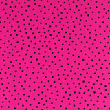 Crepe Lunares Negro 7mm Ciclamen - Ribes y Casals