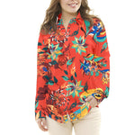 Crepe Marco Floral Naranja - Ribes y Casals