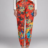 Crepe Marco Floral Naranja - Ribes y Casals