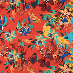 Crepe Marco Floral Naranja - Ribes y Casals