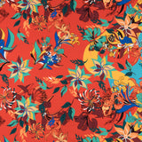 Crepe Marco Floral Naranja - Ribes y Casals