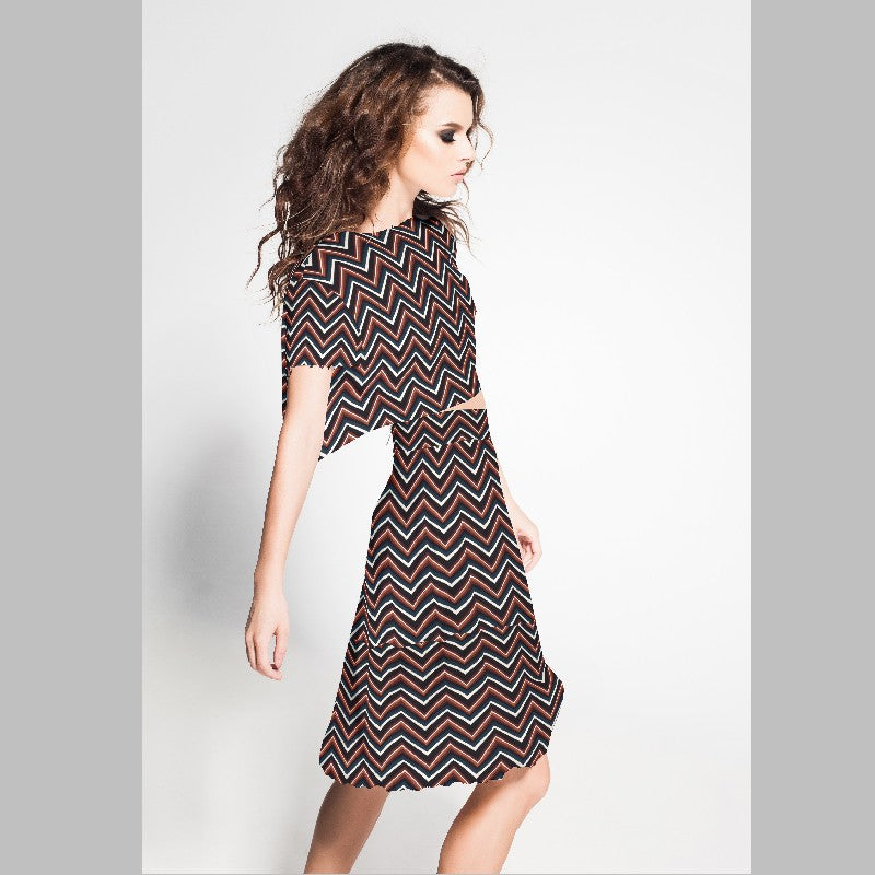 Crepe Marrocain Azteca Teja - Ribes y Casals