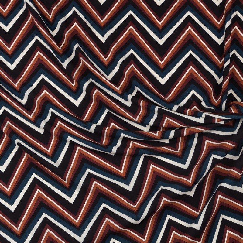 Crepe Marrocain Azteca Teja - Ribes y Casals