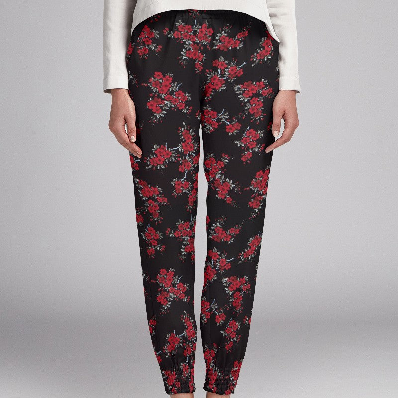 Crepe Marrocain Bouquet Negra - Ribes y Casals