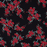 Crepe Marrocain Bouquet Negra - Ribes y Casals