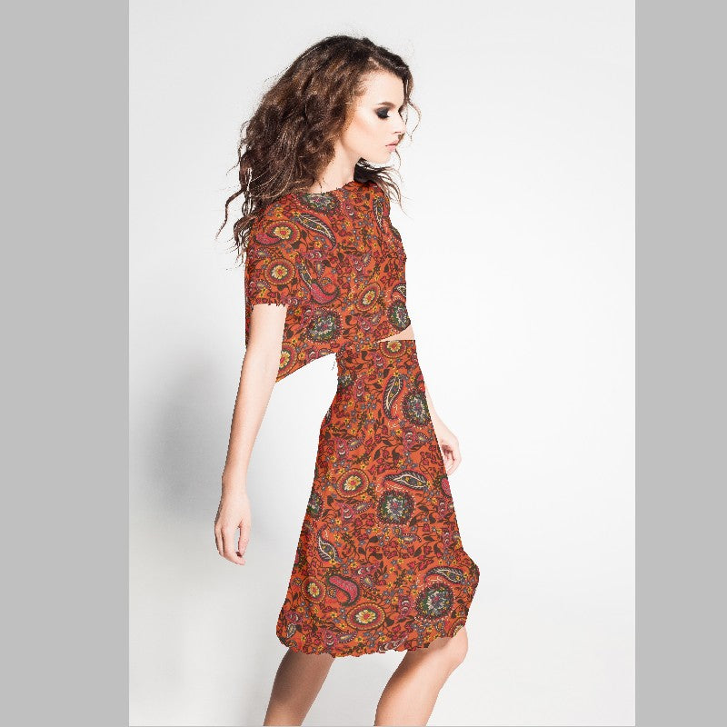 Crepe Marrocain Cachemir Teja - Ribes y Casals