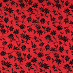 Crepe Marrocain Floral Roja - Ribes y Casals