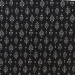 Crepe Marrocain Geométrica Negra - Ribes y Casals