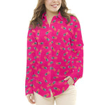 Crepe Marrocain Piñas Fucsia - Ribes y Casals