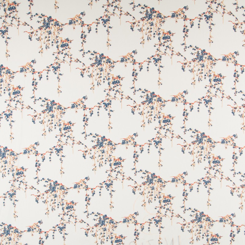 Crepe Marrocain Ramas Blanca - Ribes y Casals