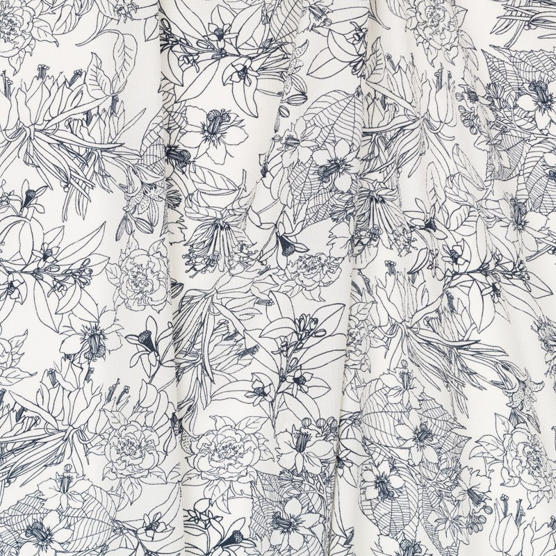 Crepe Marrocain Tropical Blanca - Ribes y Casals