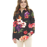 Crepe Maxi Flor Negra - Ribes y Casals