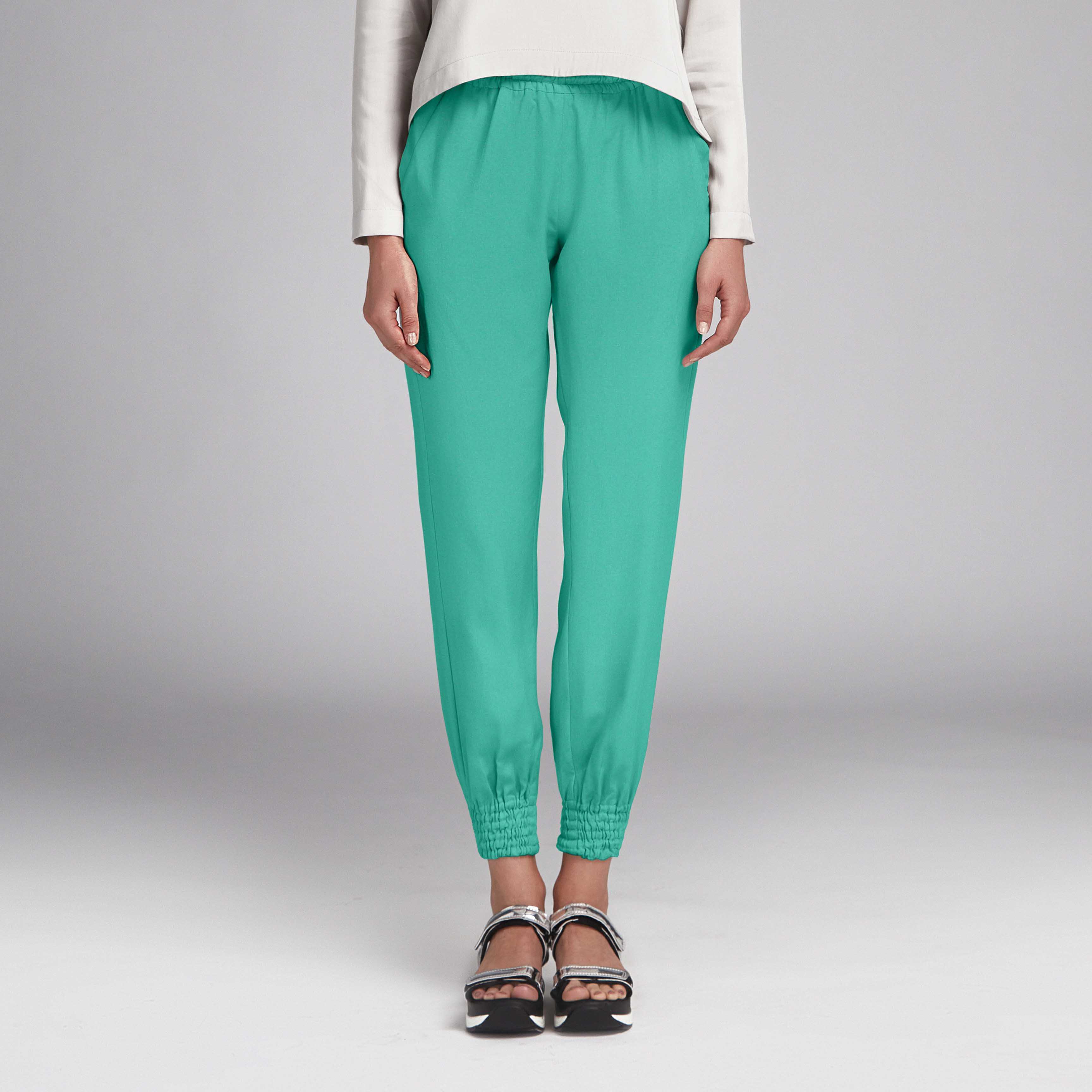 Crepe Moda Verde Agua - Ribes y Casals