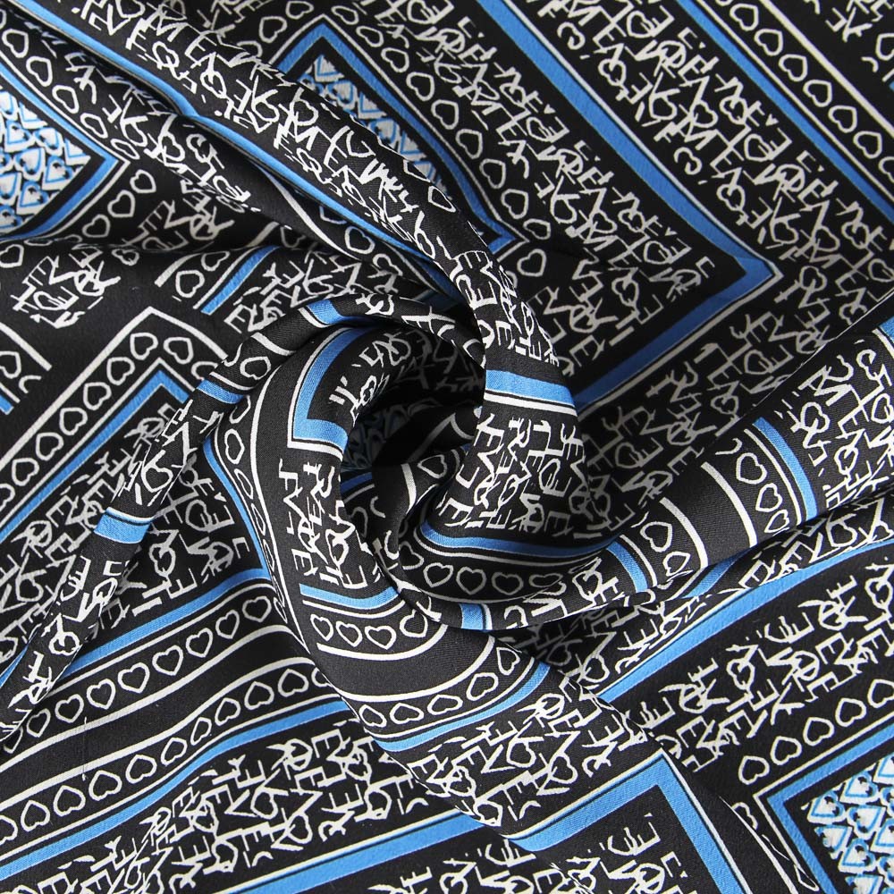 Crepe Mosaico Love Blue - Ribes y Casals