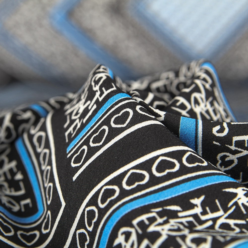 Crepe Mosaico Love Blue - Ribes y Casals