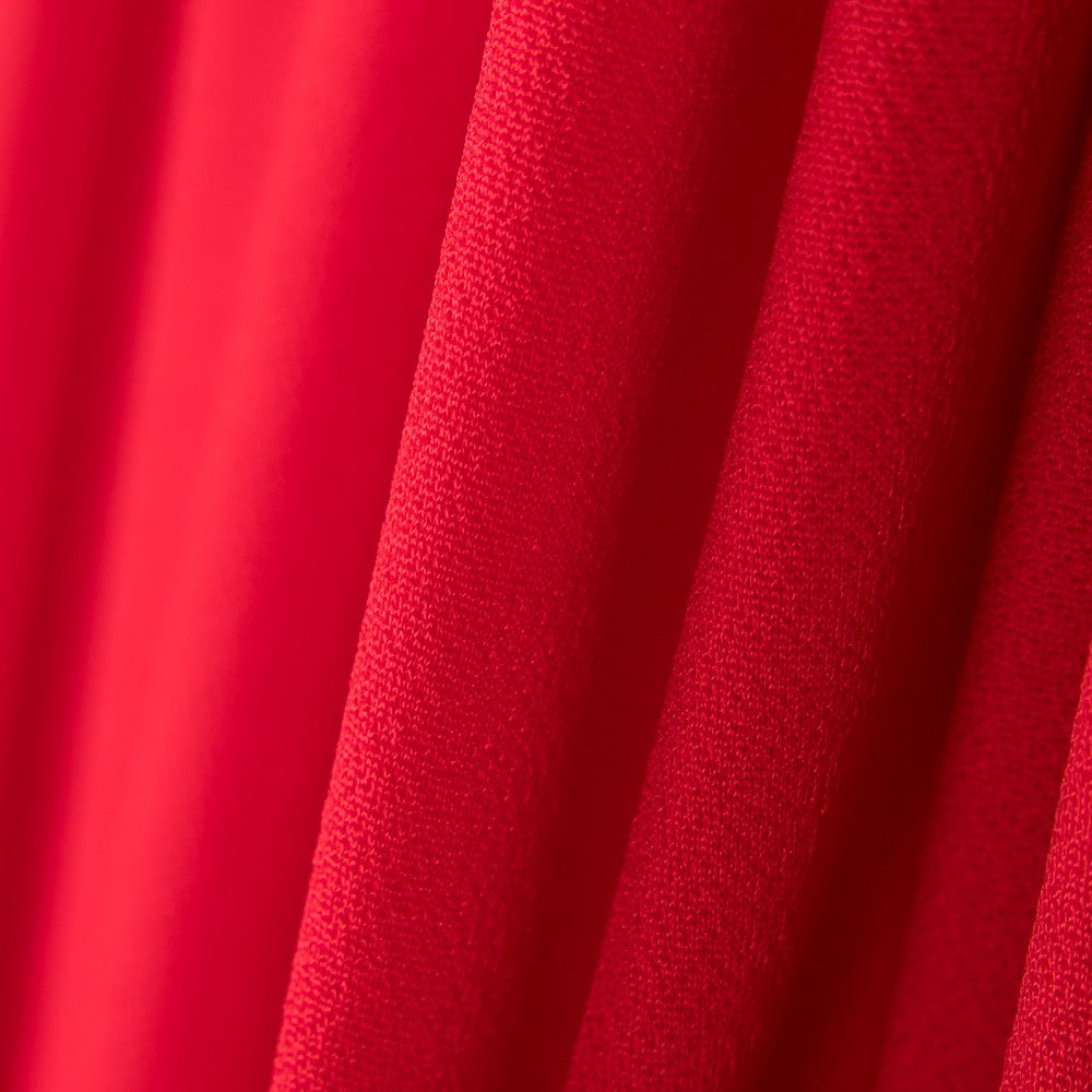 Crepe Punto Elástico Rojo - Ribes y Casals