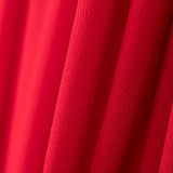 Crepe Punto Elástico Rojo - Ribes y Casals