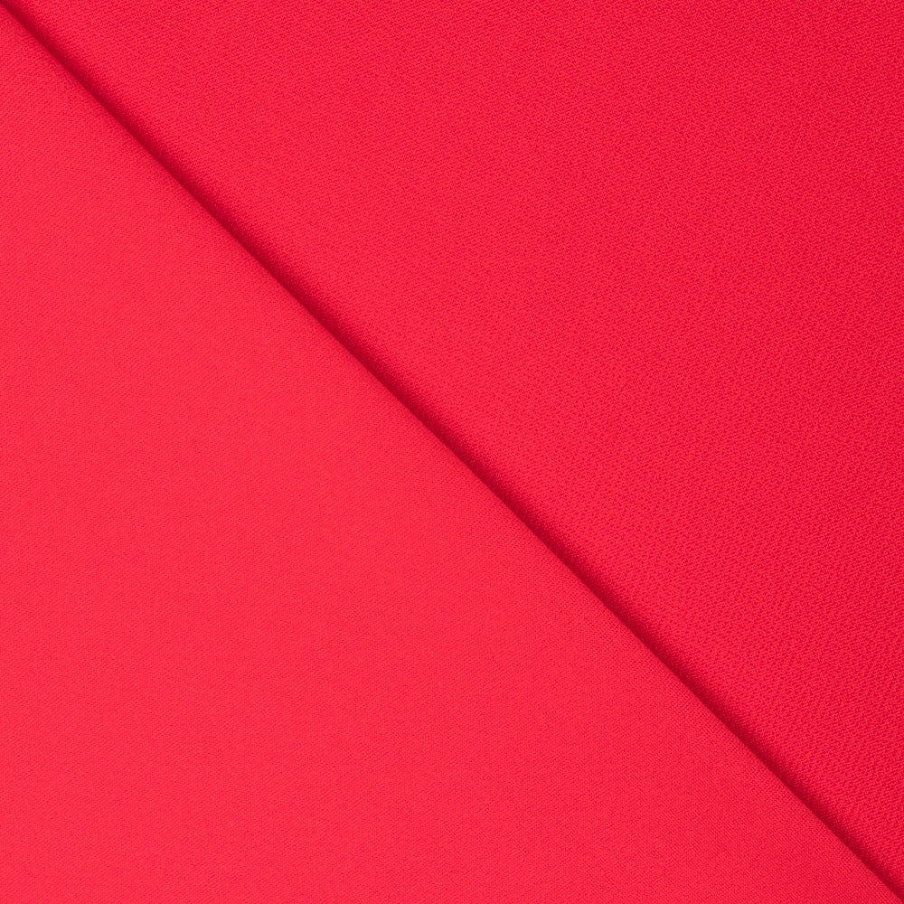 Crepe Punto Elástico Rojo - Ribes y Casals