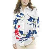 Crepe Rosas Azul Roja - Ribes y Casals