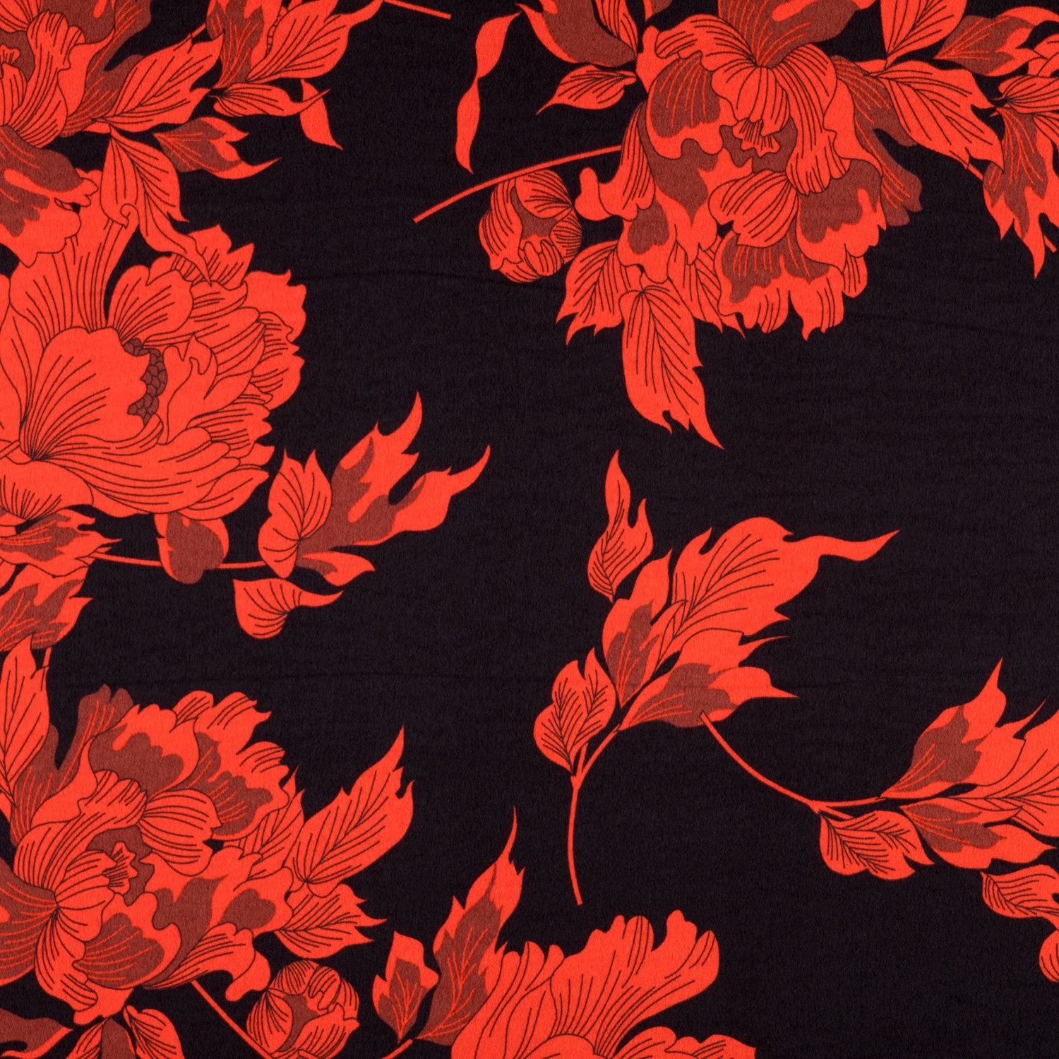 Crepe Satén Asiatic Negra - Ribes y Casals