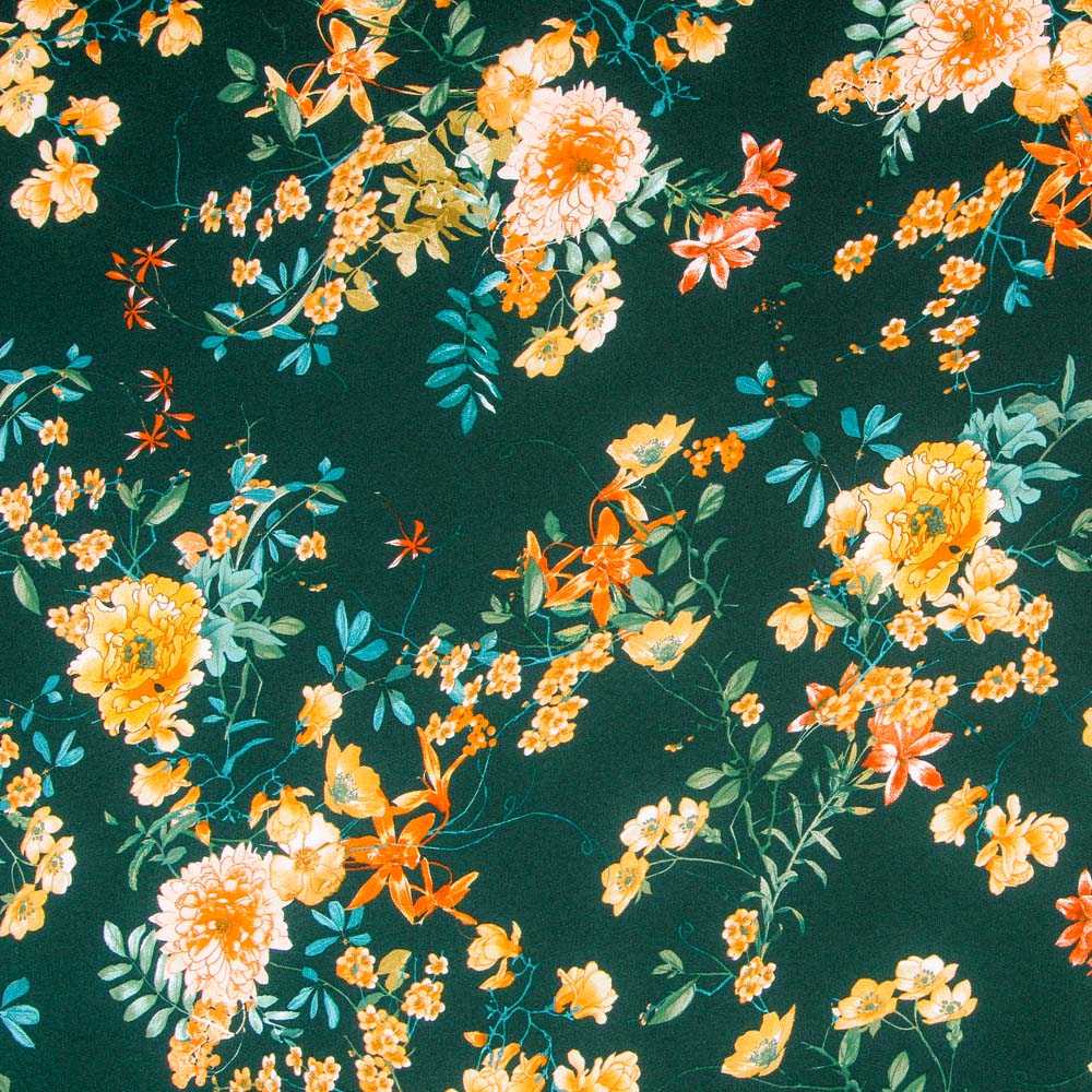 Crepe Satén Winter Green - Ribes y Casals