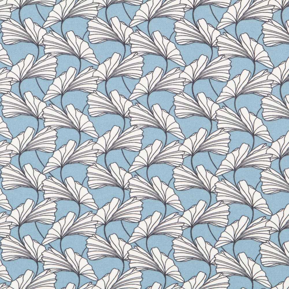 Crepe Stretch Tropical Azul - Ribes y Casals