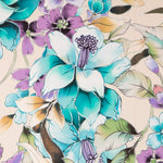 Crepe Tropical Flores Lilas - Ribes y Casals
