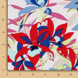 Crepe Tropical Flores Multicolor - Ribes y Casals