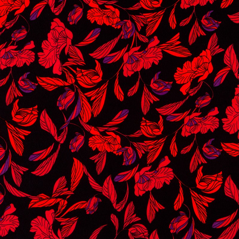 Crepe Viscosa Amsterdam Roja - Ribes y Casals