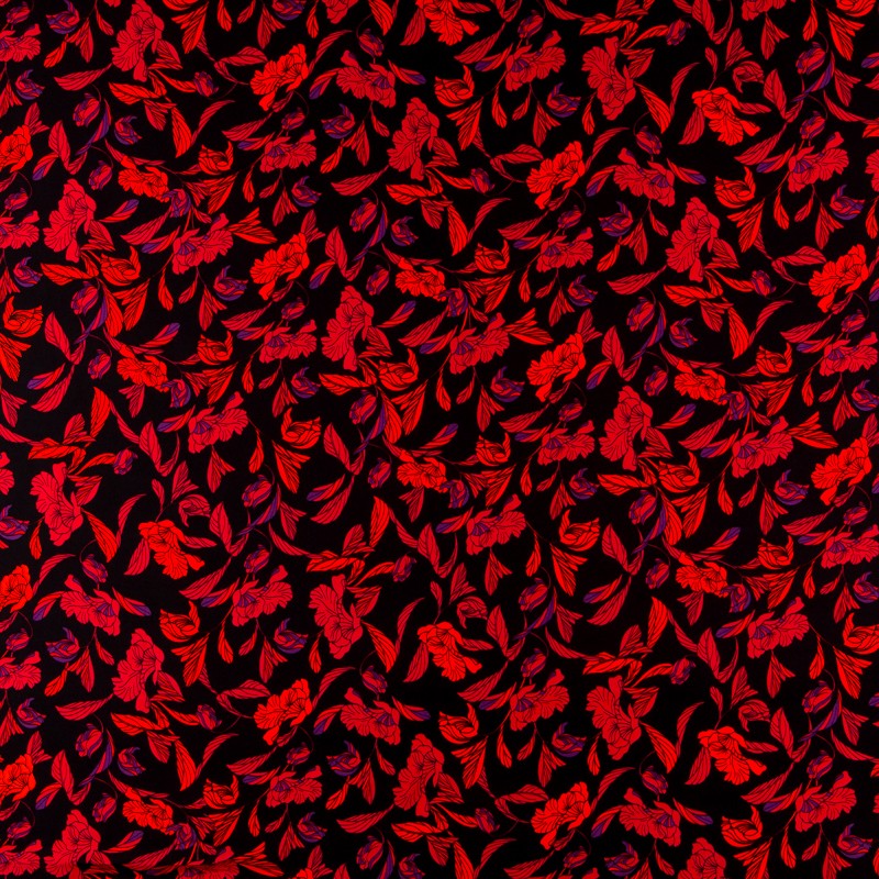 Crepe Viscosa Amsterdam Roja - Ribes y Casals