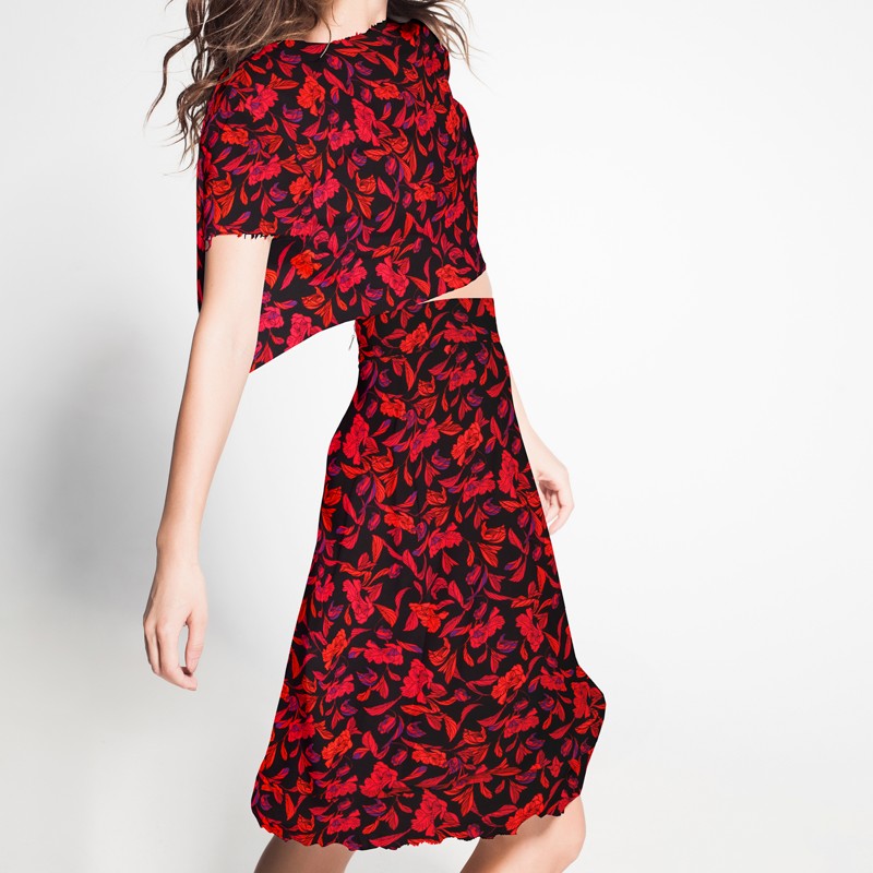 Crepe Viscosa Amsterdam Roja - Ribes y Casals