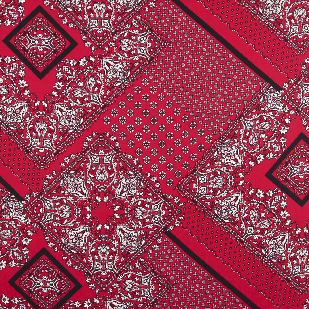Crepe Viscosa Arabian Roja - Ribes y Casals