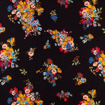 Crepe Viscosa Bouquet Negra - Ribes y Casals