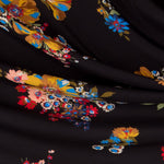 Crepe Viscosa Bouquet Negra - Ribes y Casals