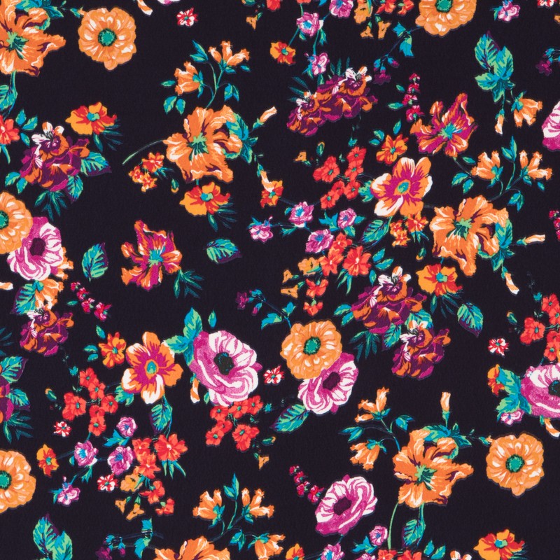 Crepe Viscosa Brujas Morado - Ribes y Casals