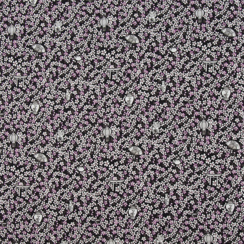 Crepe Viscosa Chinatown Negra - Ribes y Casals