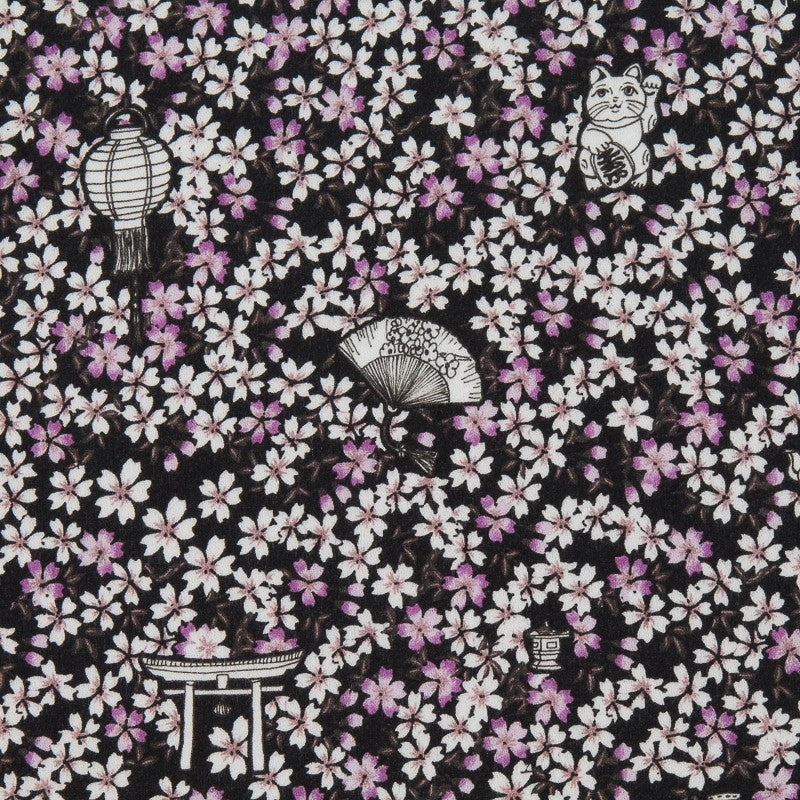 Crepe Viscosa Chinatown Negra - Ribes y Casals