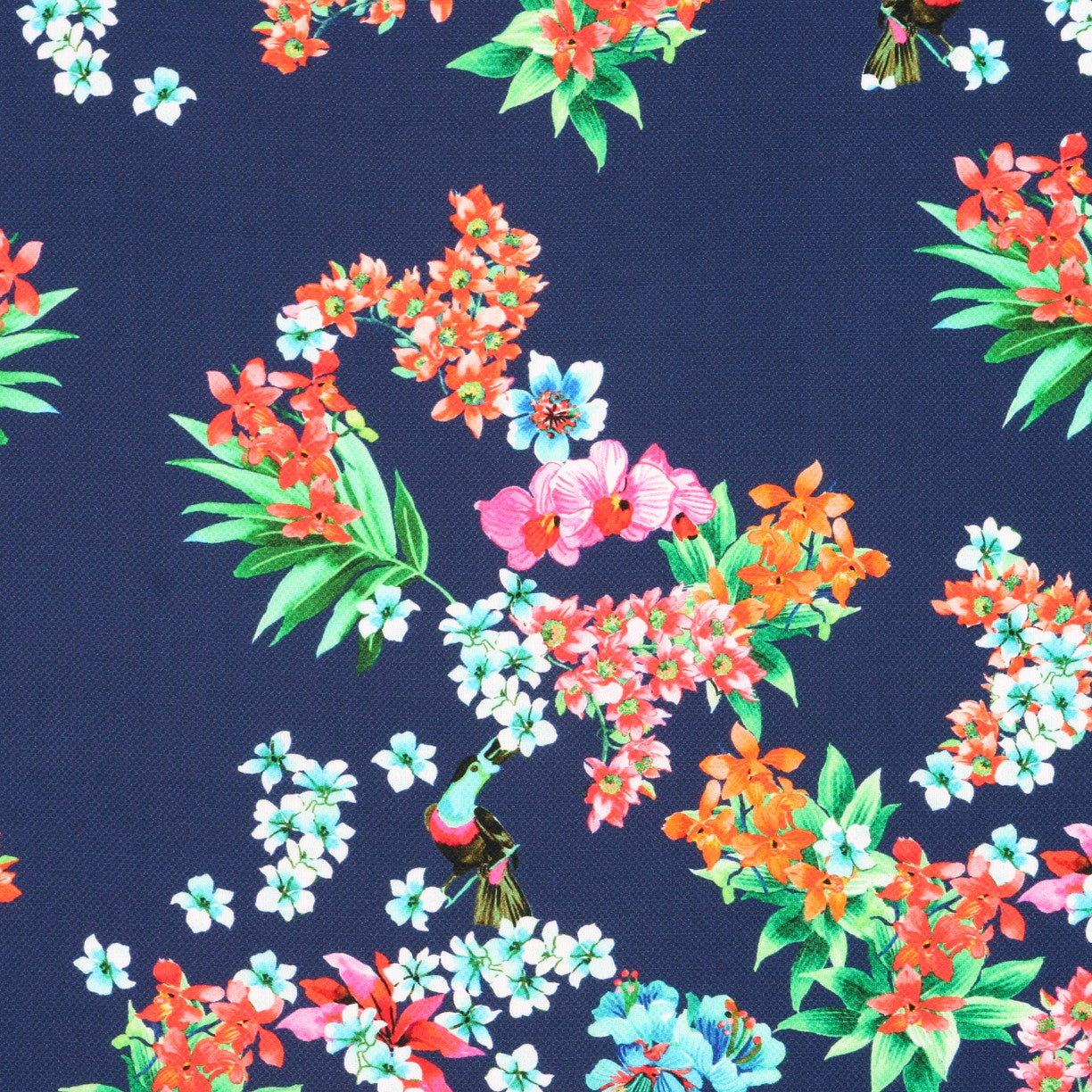 Crepe Viscosa Exotic Azul - Ribes y Casals
