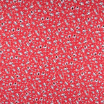 Crepe Viscosa Floral Roja - Ribes y Casals