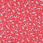 Crepe Viscosa Floral Roja - Ribes y Casals