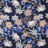 Crepe Viscosa Floral Noche - Ribes y Casals