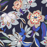 Crepe Viscosa Floral Noche - Ribes y Casals