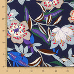 Crepe Viscosa Floral Noche - Ribes y Casals